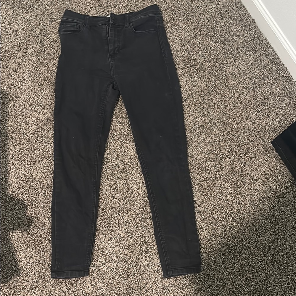 Black  stretchy Skinny Jeans 7/28